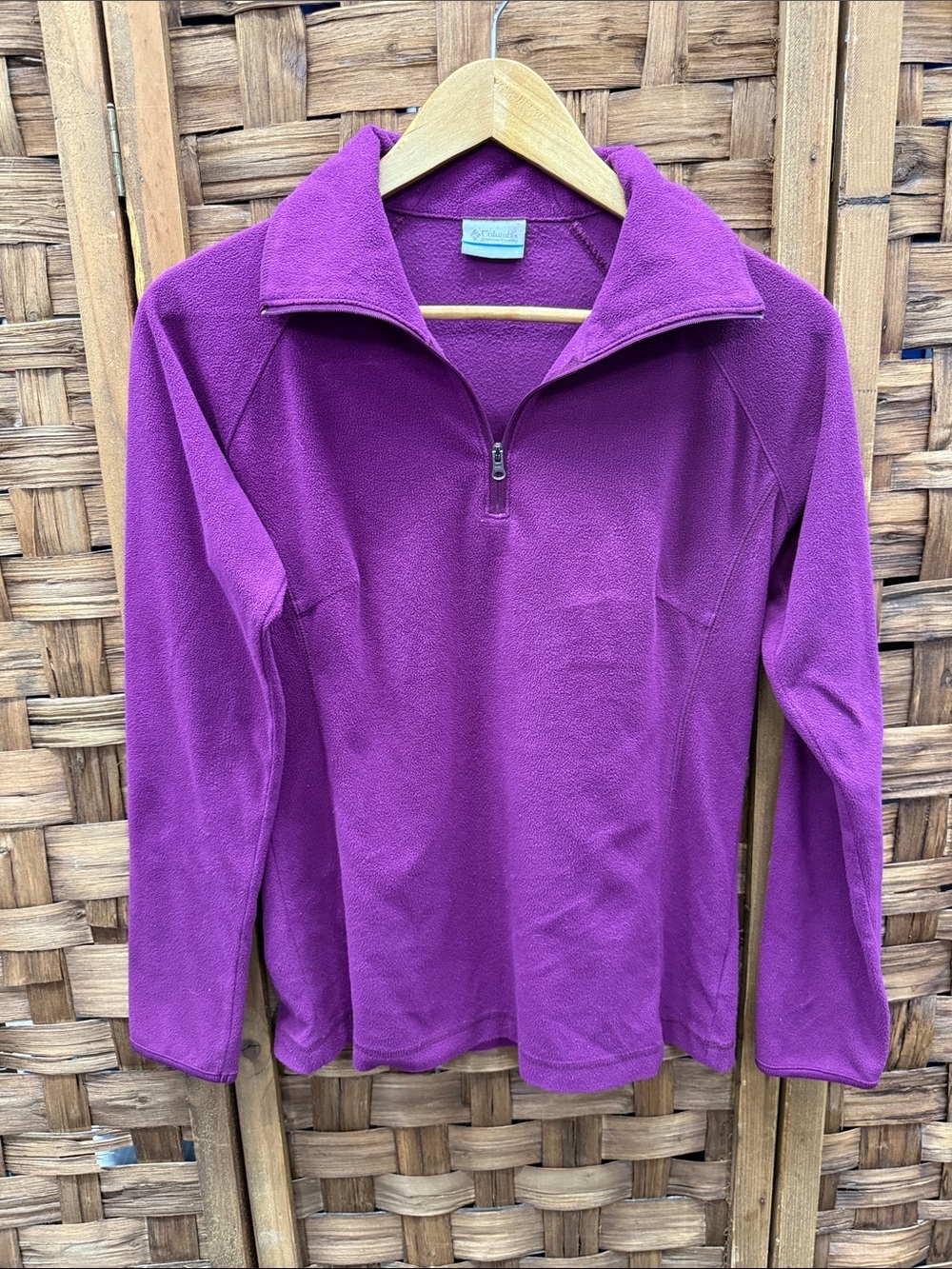 Columbia Women's Purple Half-Zip Fleece Pullover